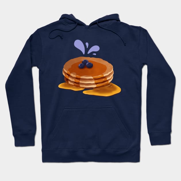 Blueberry Pancakes Hoodie by SlowOctopus